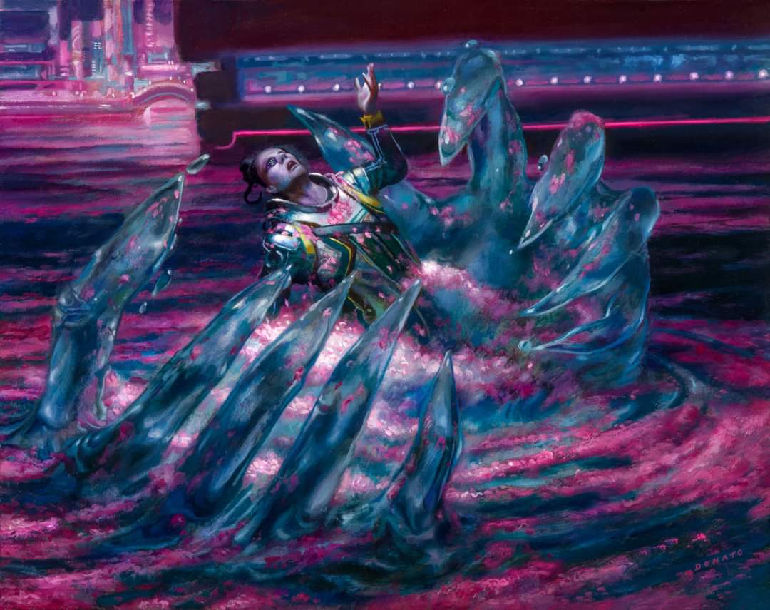 Invoke Despair (Variant) - Kamigawa Neon Dynasty MtG Art