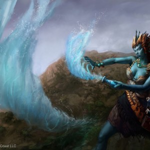 Tidebinder Mage - MtG Art