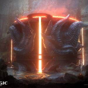 Bloodfell Caves - Kamigawa Neon Dynasty MtG Art