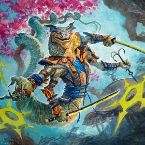 Coiling Stalker - Kamigawa Neon Dynasty MtG Art