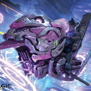 High-Speed Hoverbike - Kamigawa Neon Dynasty MtG Art