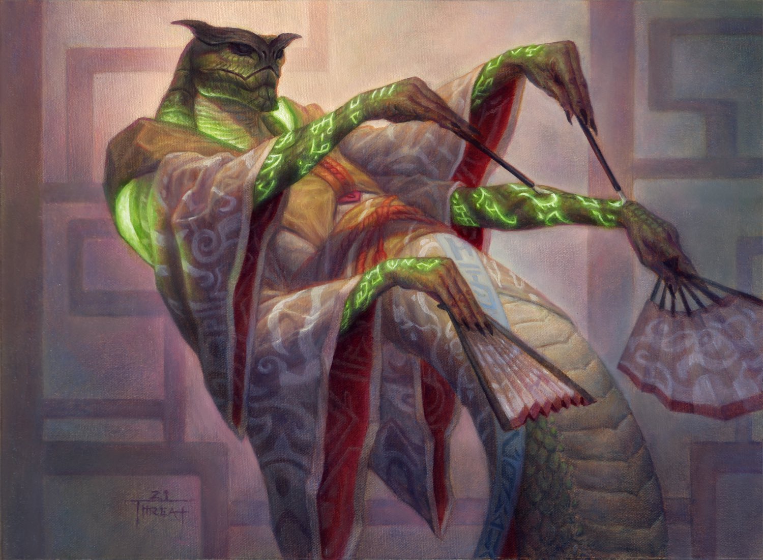 Historian’s Wisdom - Kamigawa Neon Dynasty MtG Art