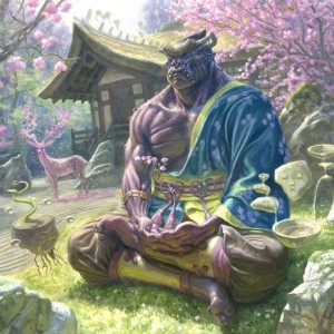 Kosei, Penitent Warlord - Kamigawa Neon Dynasty MtG Art