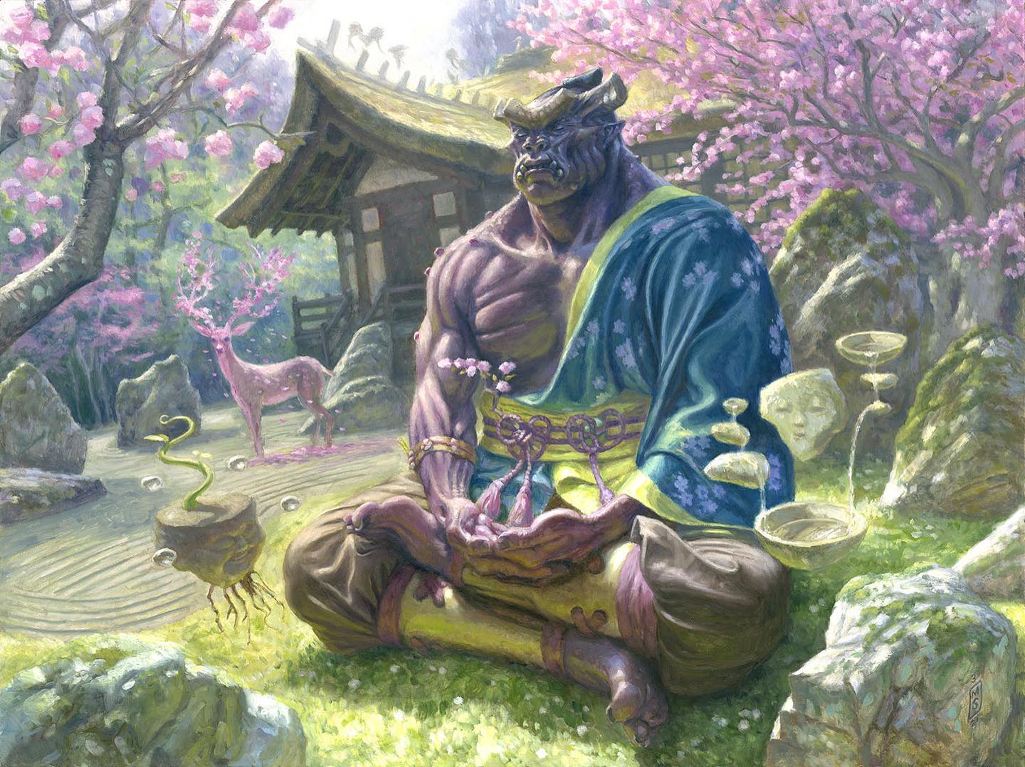 Kosei, Penitent Warlord - Kamigawa Neon Dynasty MtG Art