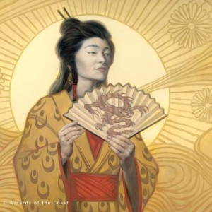 Portrait of Michiko - Kamigawa Neon Dynasty MtG Art