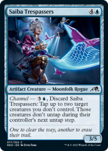 Saiba Trespassers Mtg Art From Kamigawa Neon Dynasty Set By Evyn Fong Art Of Magic The Gathering