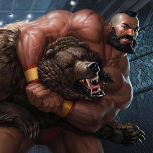 Zangief, the Red Cyclone - Secret Lair MtG Art