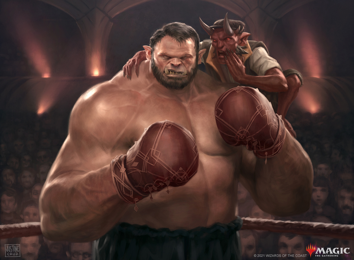 Pugnacious Pugilist - Streets of New Capenna MtG Art