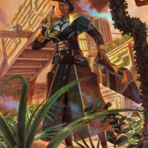 Vivien on the Hunt - Streets of New Capenna MtG Art