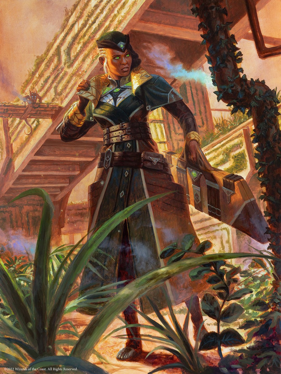 Vivien on the Hunt - Streets of New Capenna MtG Art