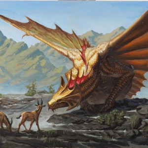 Ancient Brass Dragon - Battle for Baldur's Gate MtG Art