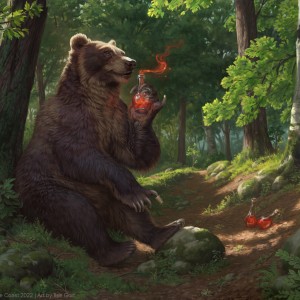 Wilson, Refined Grizzly - Battle for Baldur's Gate MtG Art