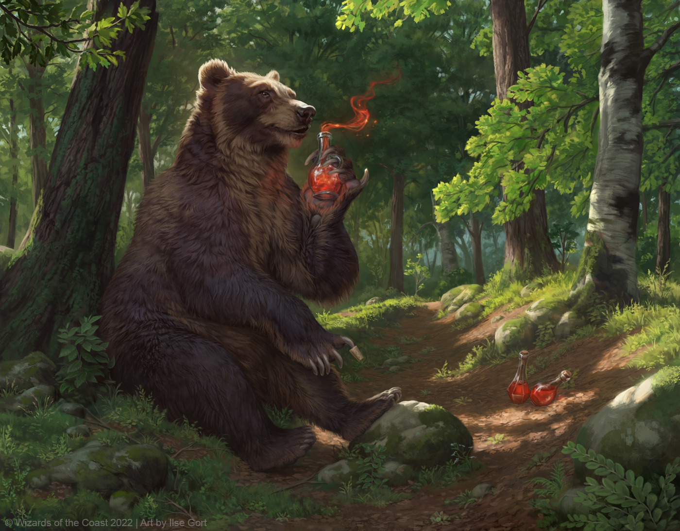 Wilson, Refined Grizzly - Battle for Baldur's Gate MtG Art