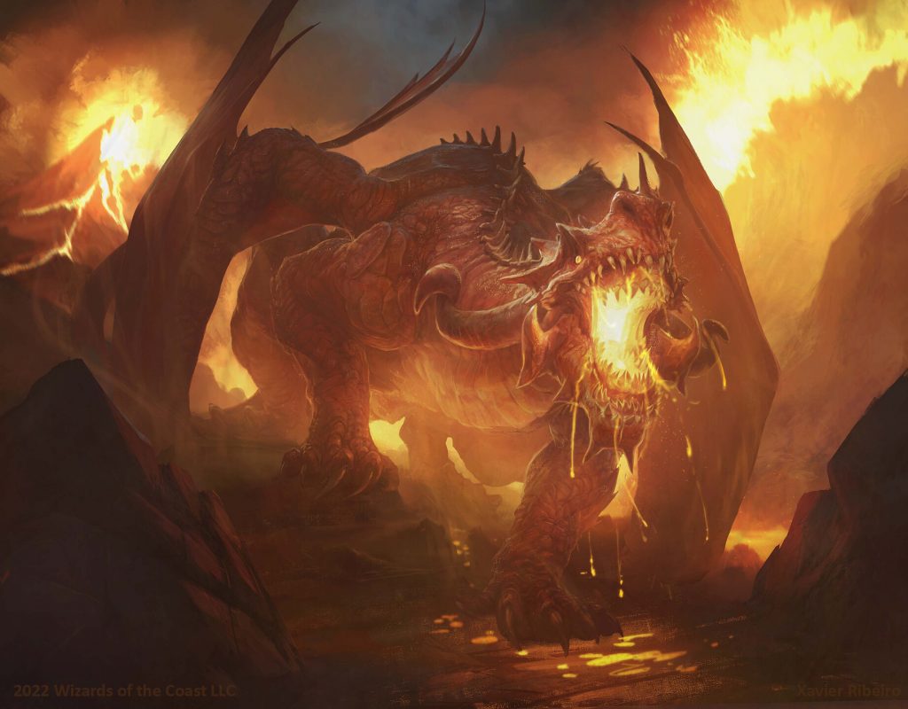 Ragefire Hellkite MtG Art from Dominaria United Set by Xavier Ribeiro ...