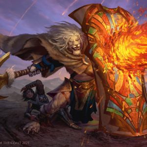 Take Up the Shield - Dominaria United MtG Art