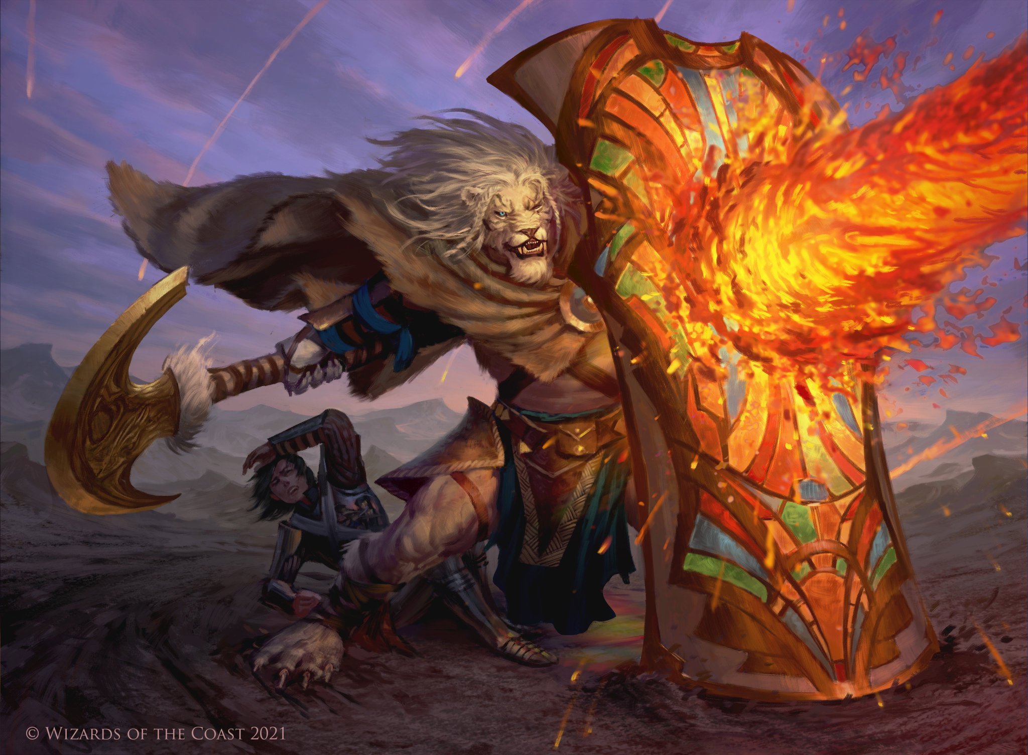 Take Up the Shield - Dominaria United MtG Art