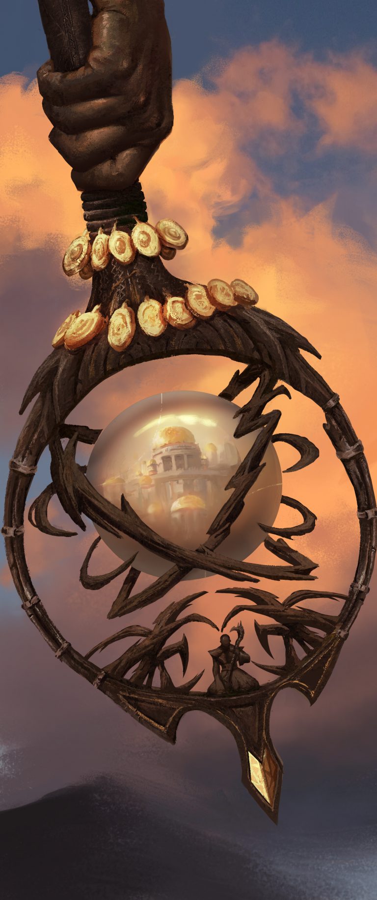 The Phasing of Zhalfir MtG Art from Dominaria United Set by LA Draws