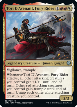 Tori D'Avenant, Fury Rider