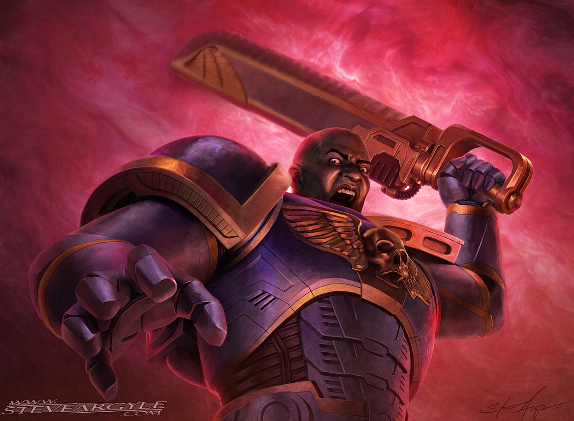 Assault Intercessor - Warhammer 40000 MtG Art