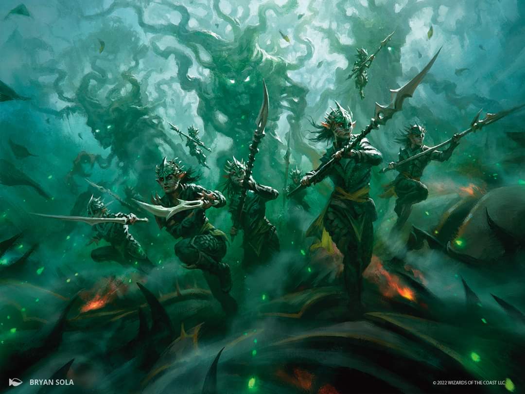 Awaken the Woods MtG Art from The Brothers' War Set by Bryan Sola