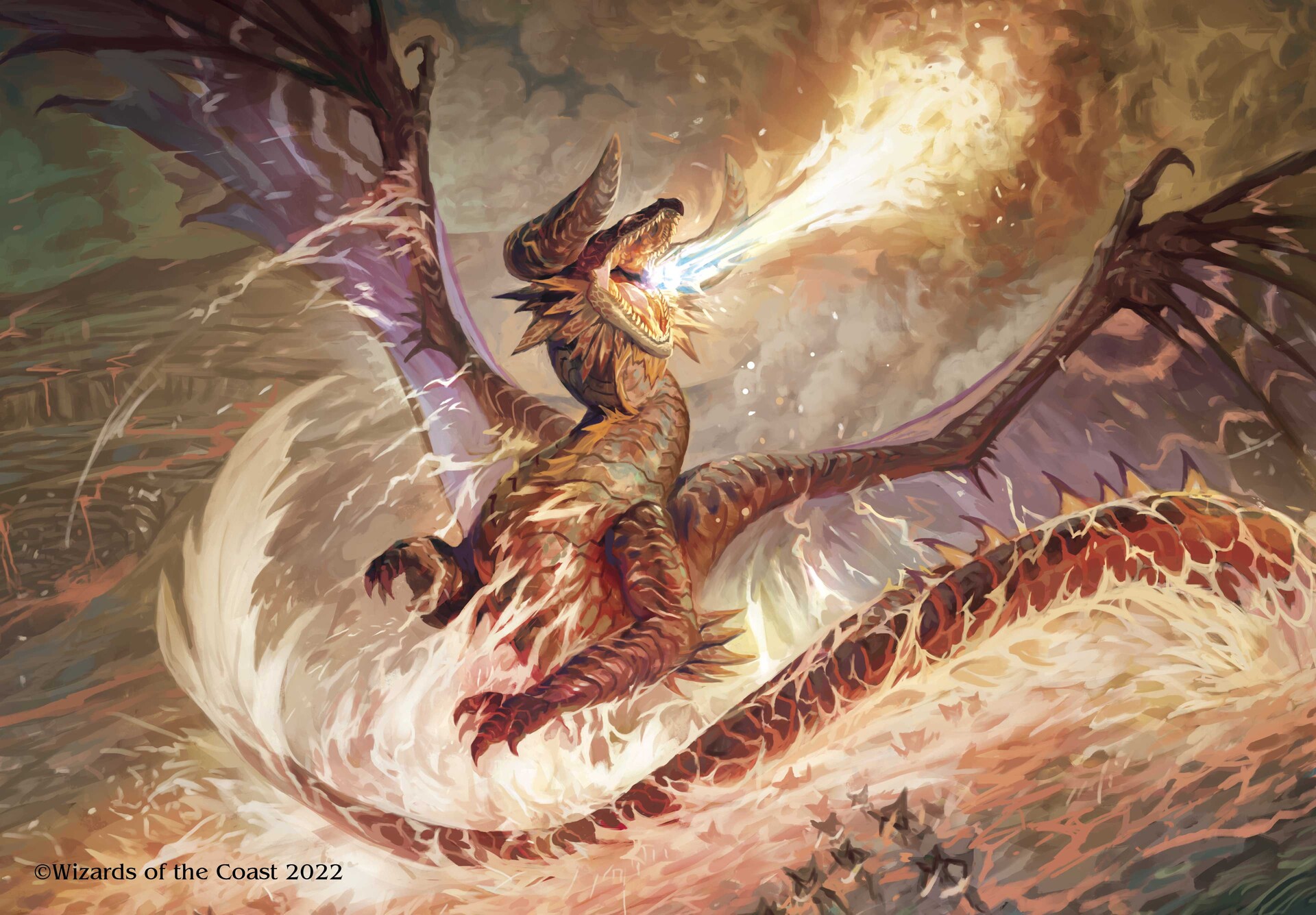 Blast-Furnace Hellkite - The Brothers' War MtG Art