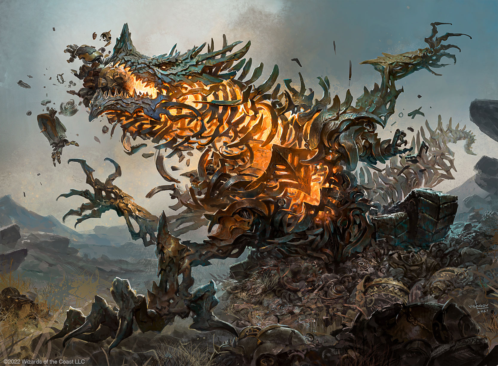 Disfigure - The Brothers' War MtG Art