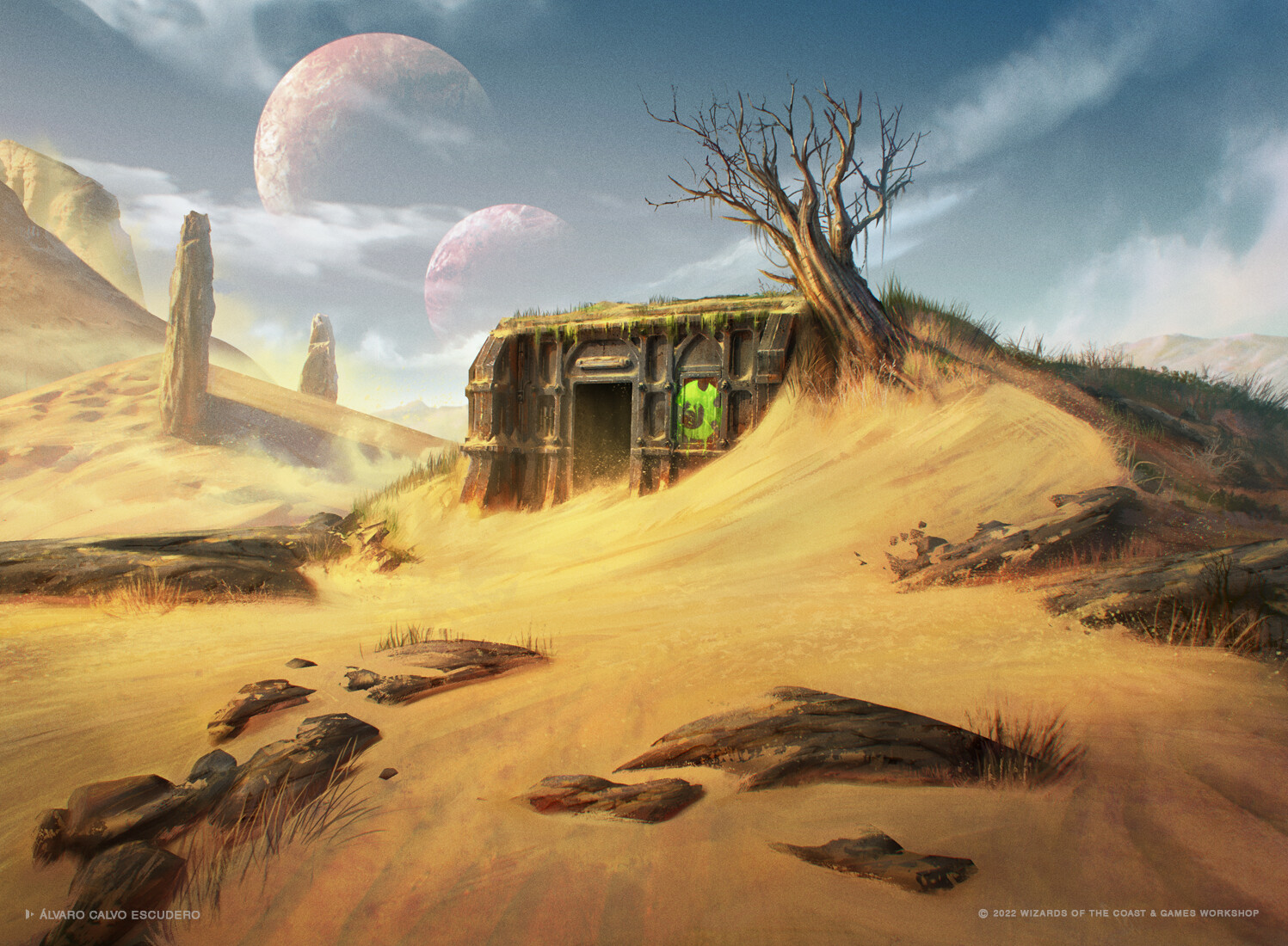 Frontier Bivouac - Warhammer 40000 MtG Art