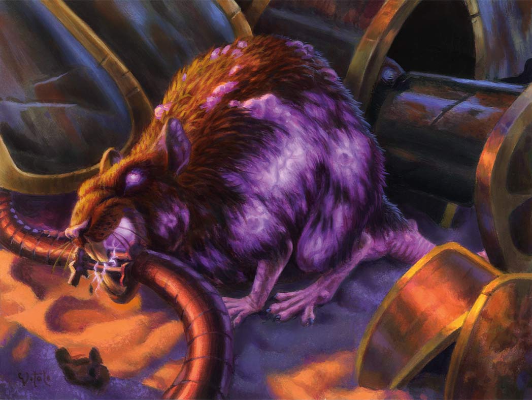 Gnawing Vermin - The Brothers' War MtG Art