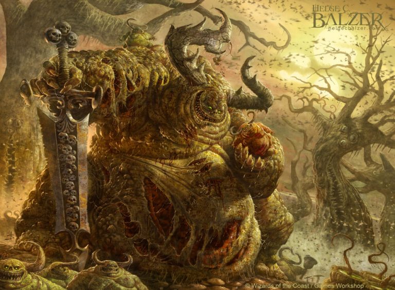 Great Unclean One MtG Art from Warhammer 40000 Set by Helge C. Balzer ...