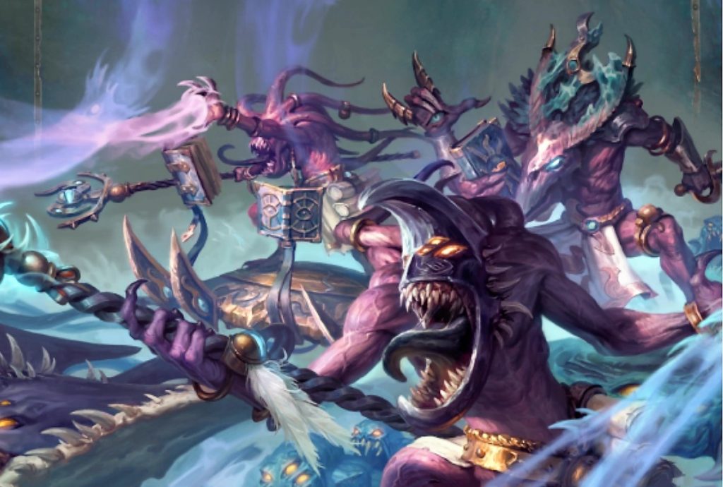 Heralds Of Tzeentch Mtg Art From Warhammer 40000 Set By Games Workshop Art Of Magic The Gathering 0655