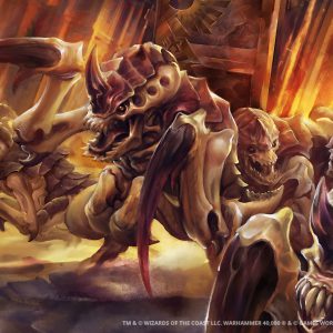 Hormagaunt Horde - Warhammer 40000 MtG Art