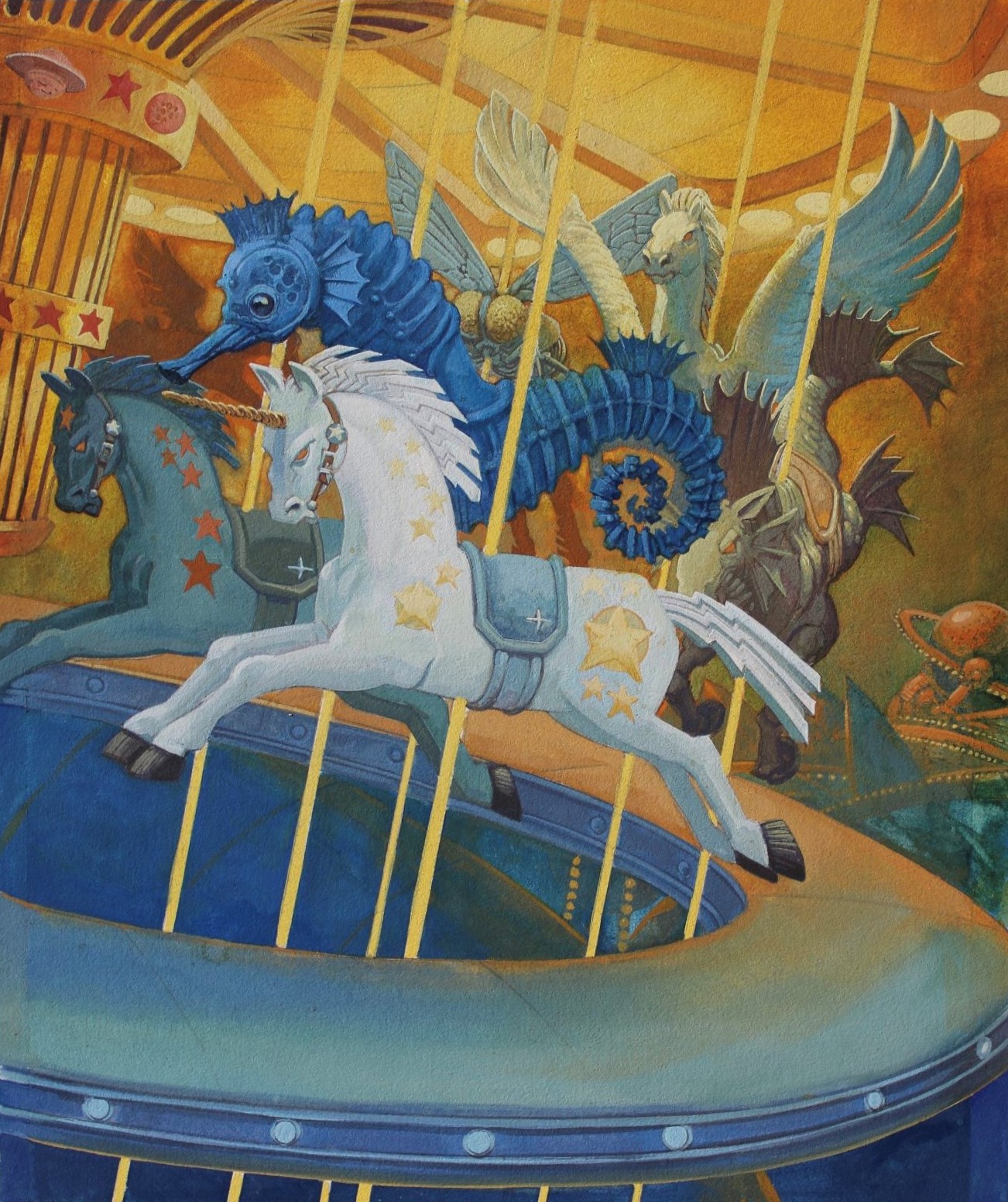 Merry-Go-Round - Unfinity MtG Art