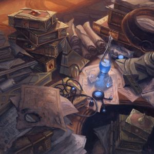 Mishra's Research Desk - The Brothers' War MtG Art