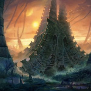 Mountain - Warhammer 40000 MtG Art