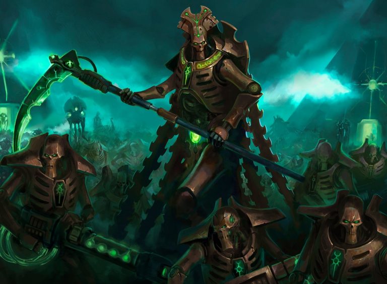 Necron Overlord MtG Art from Warhammer 40000 Set by David Sondered ...