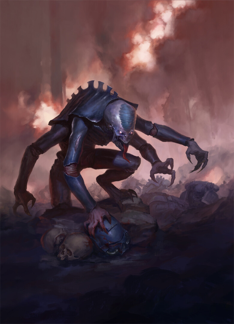 Purestrain Genestealer - Warhammer 40000 MtG Art