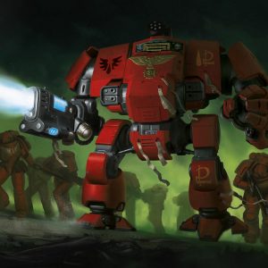 Redemptor Dreadnought - Warhammer 40000 MtG Art