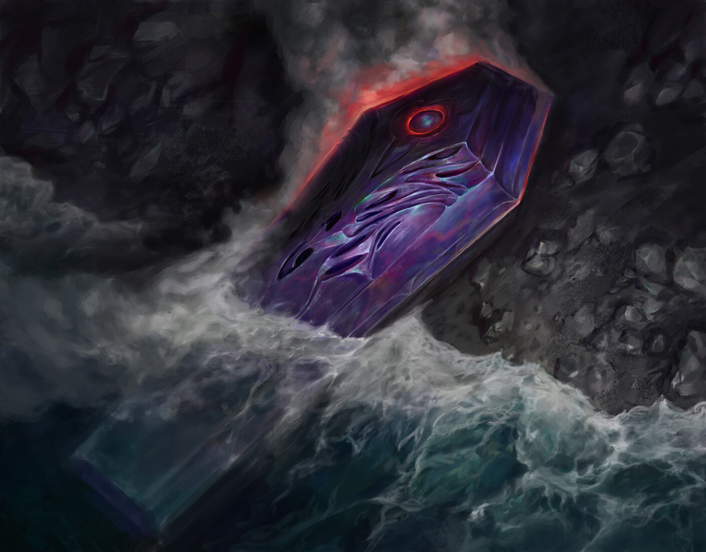 The Stasis Coffin - The Brothers' War MtG Art