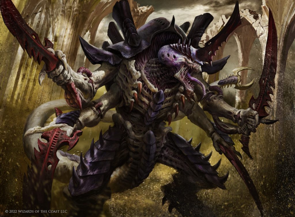 The Swarmlord Mtg Art From Warhammer 40000 Set By Antonio José