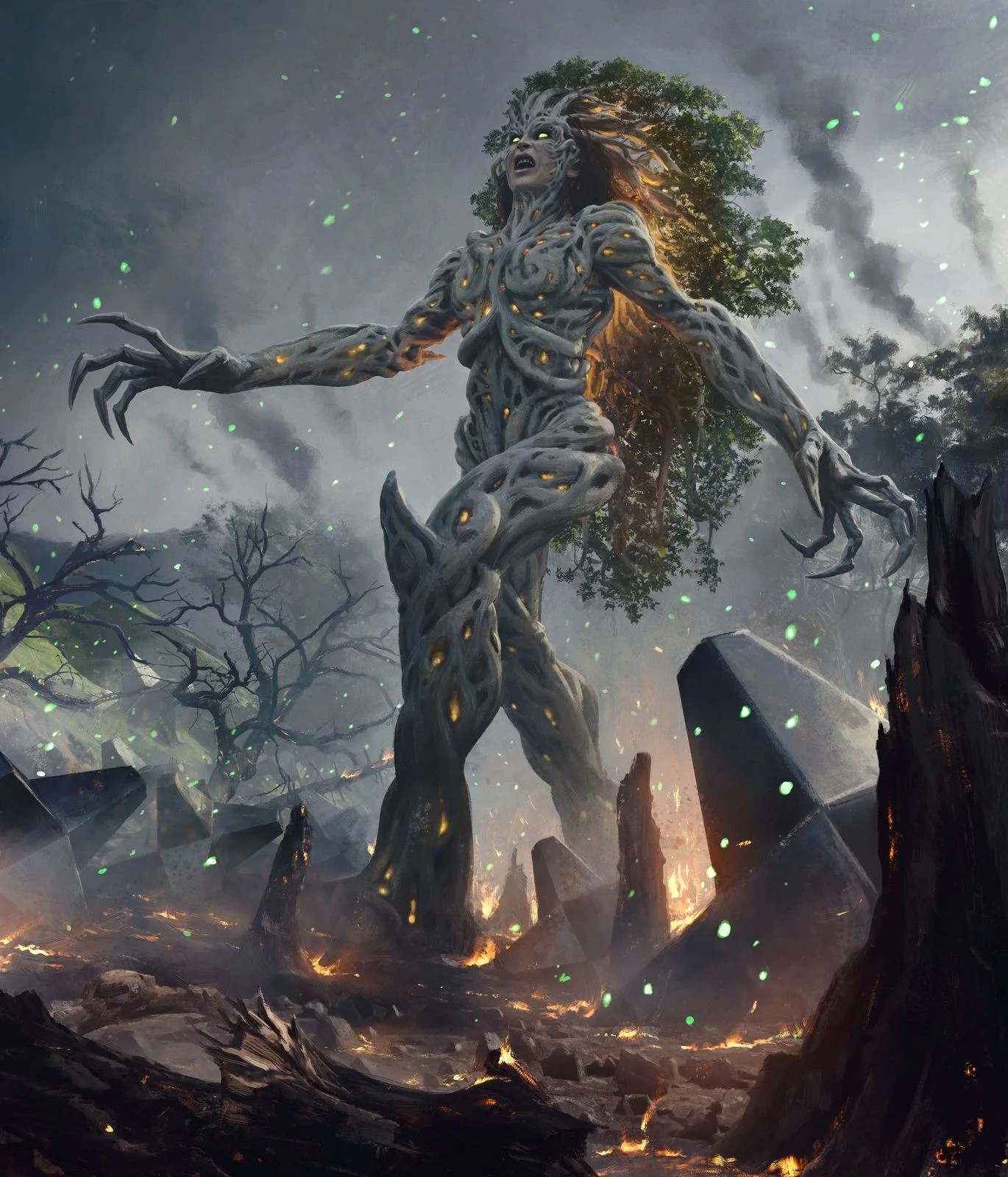 Titania, Gaea Incarnate - The Brothers' War MtG Art