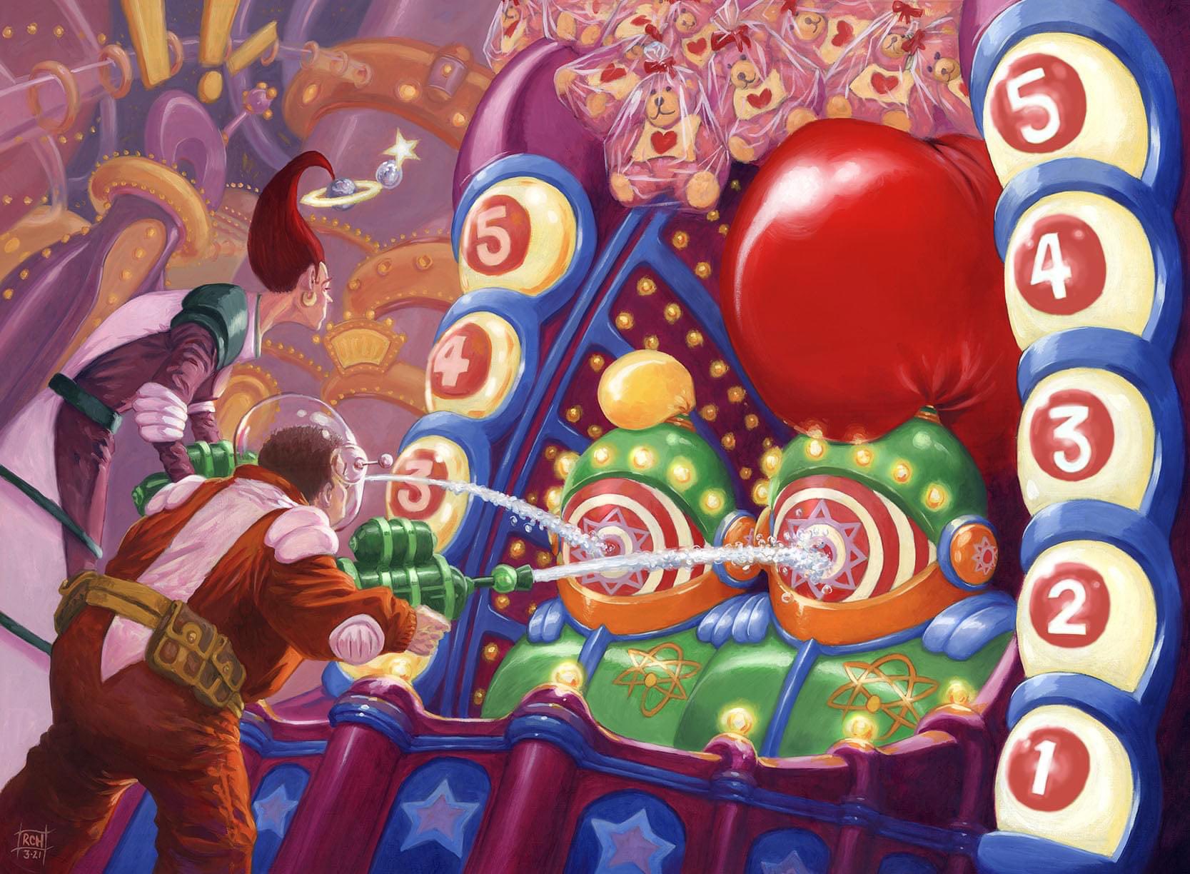 Water Gun Balloon Game - Unfinity MtG Art