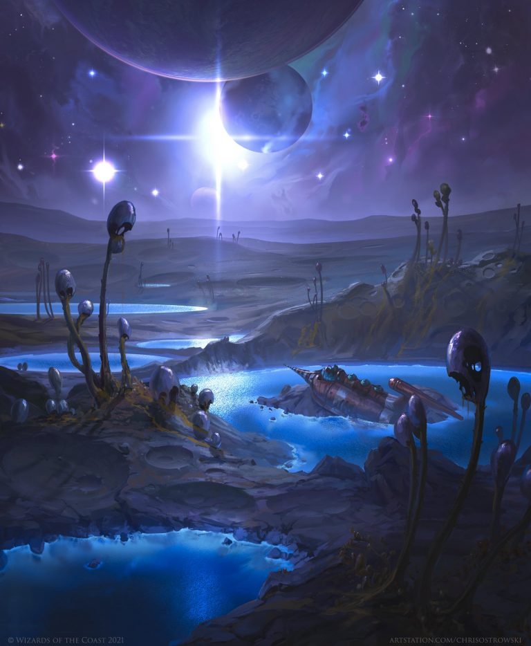 Watery Grave MtG Art from Unfinity Set by Chris Ostrowski ‏ - Art of ...