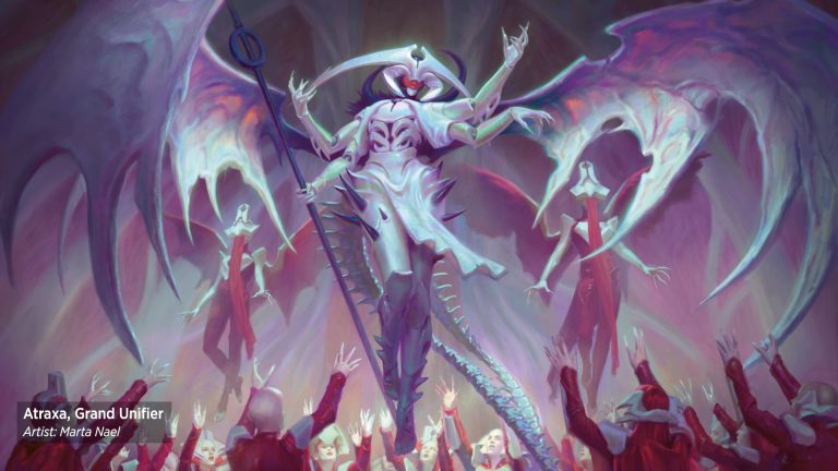 Atraxa, Grand Unifier MtG Art from Phyrexia: All Will Be One Set by ...