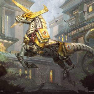 Cloudsteel Kirin - MtG Art