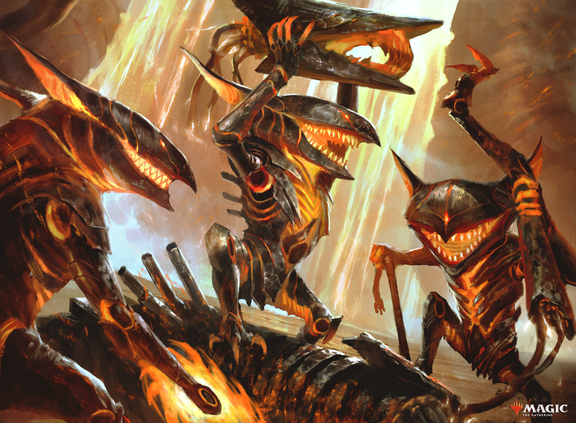 Gleeful Demolition - Phyrexia All Will Be One MtG Art