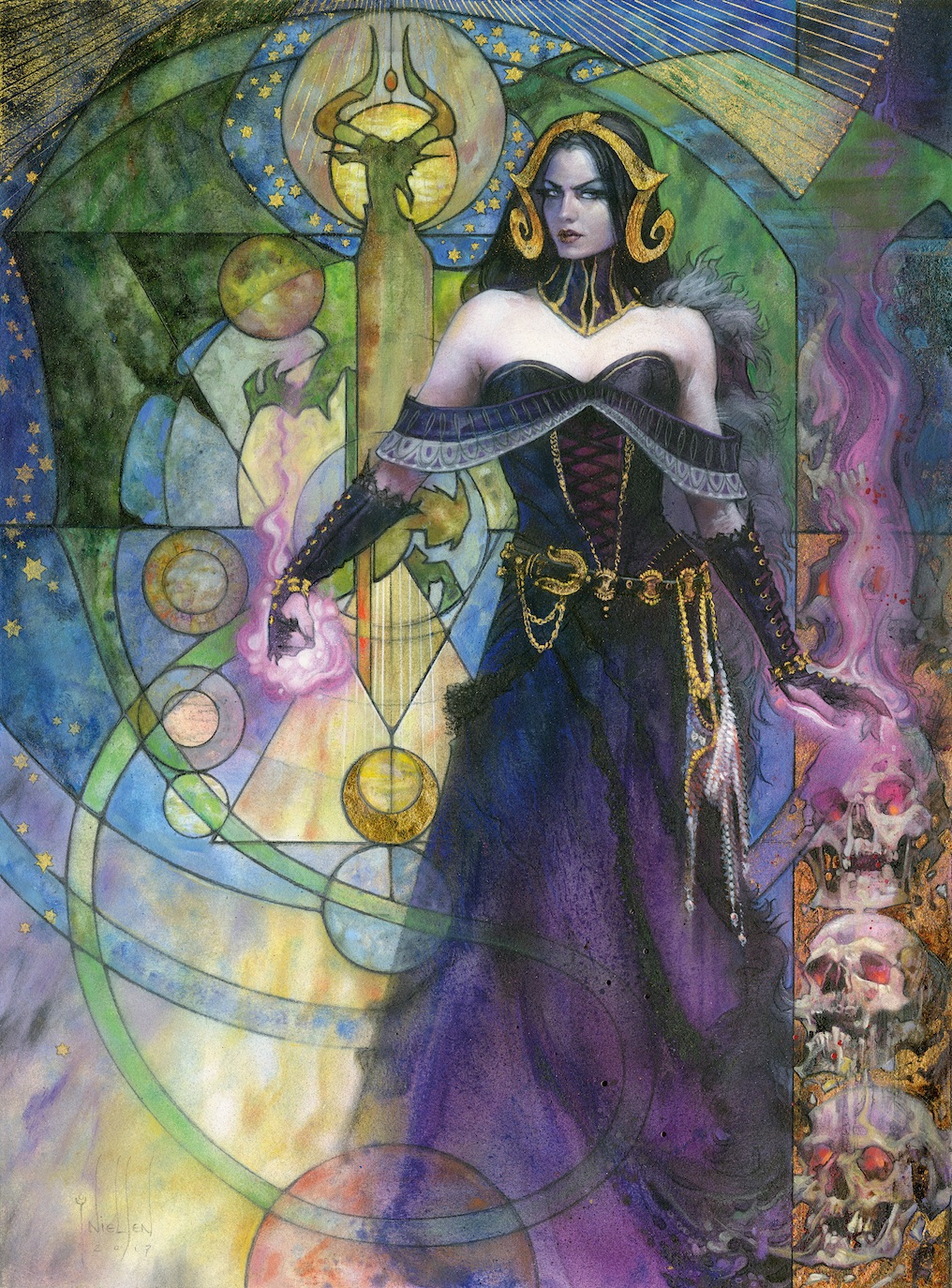 Liliana, Untouched by Death - MtG Art