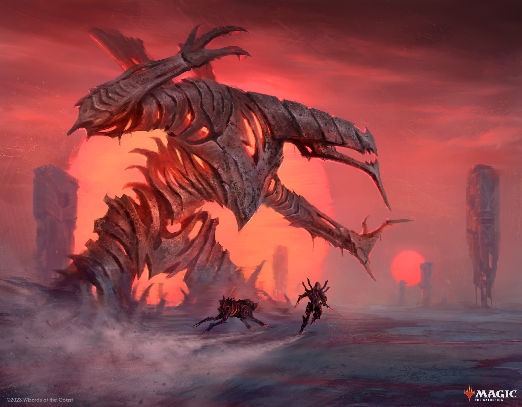 Red Sun's Twilight - Phyrexia All Will Be One MtG Art