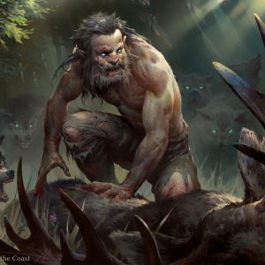 Wolfkin Outcast - MtG Art