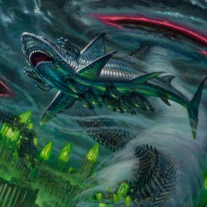 Chrome Host Seedshark - March of the Machine MtG Art