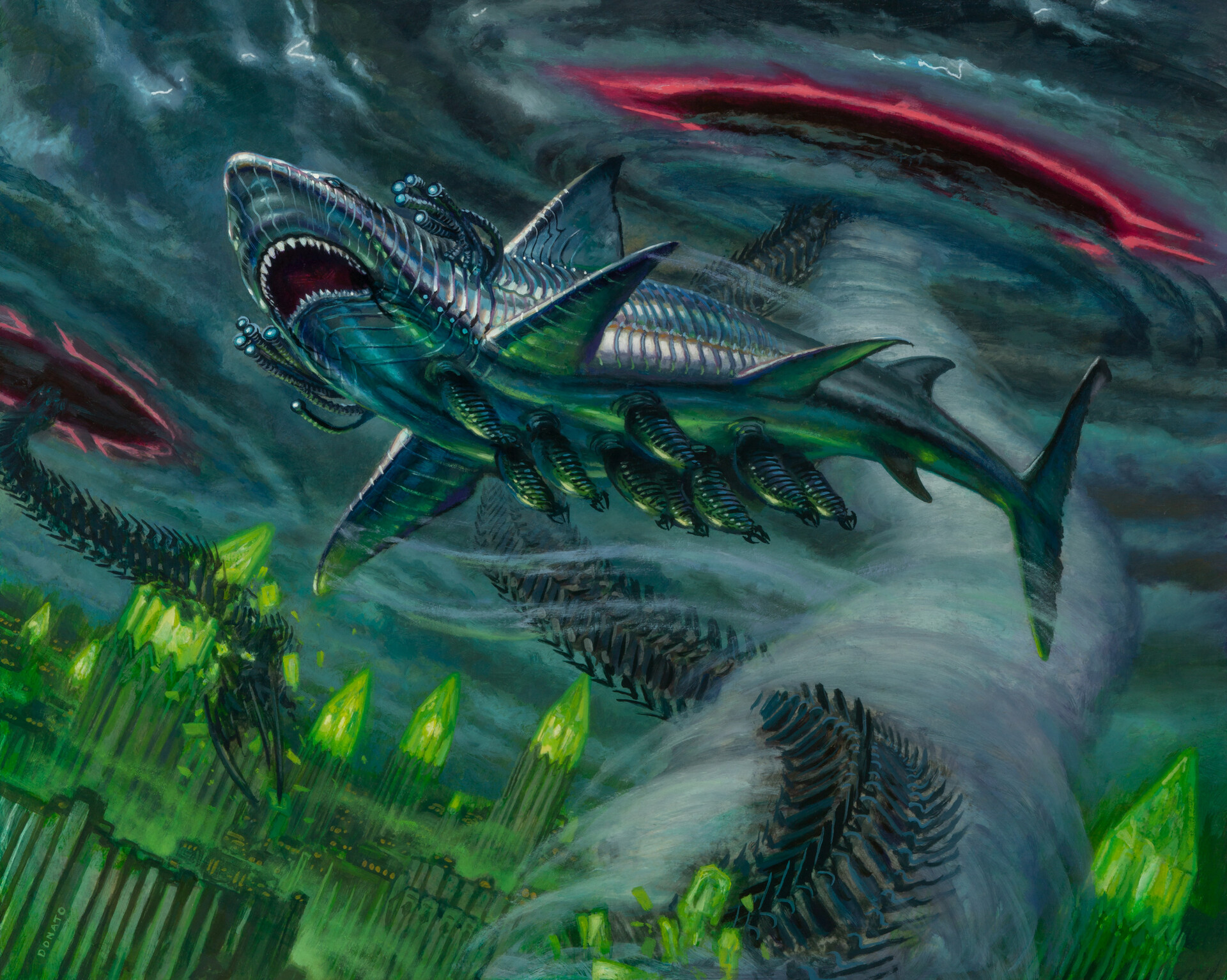 Chrome Host Seedshark - March of the Machine MtG Art